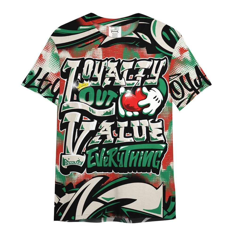 Shirt To Match Retro El Vuelo 3s Shirt, Loyalty Out Value Graffiti All Over Print