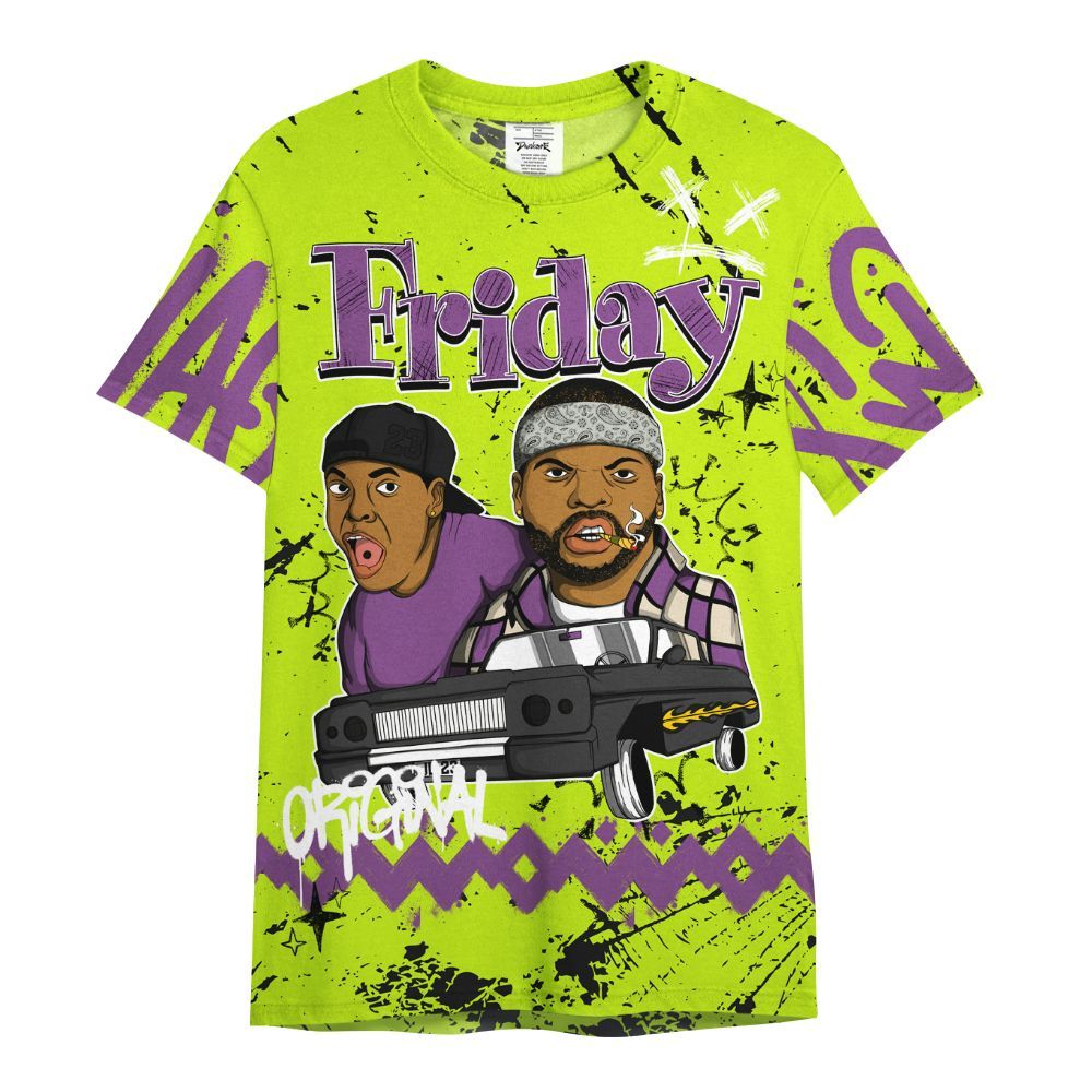 Shirt To Match GS Black Barely Volt 11s - Friday Sneaker Crayon All Over Print