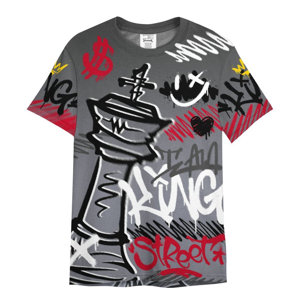Shirt To Match Retro Black Flint 13s - Street King Chess Streetwear All Over Print