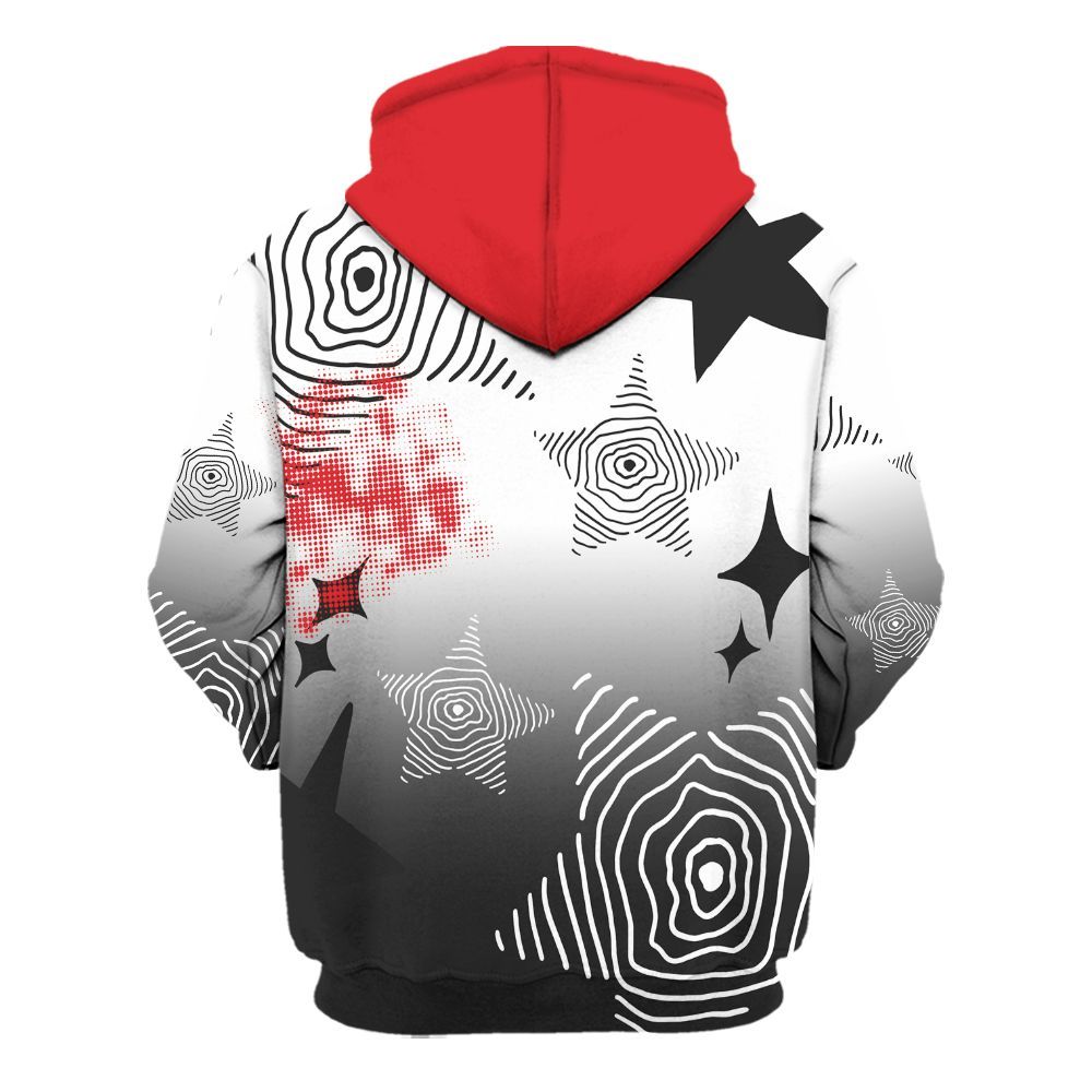 Hoodie To Match Prime 93 Fire Red - Sneakerz Girlz Unique Starz All Over Print