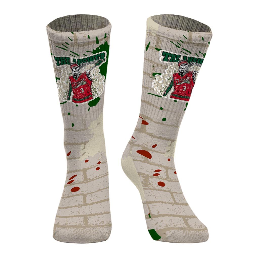 Sock To Match El Grito 5s - Allen Answer Skeleton Brick