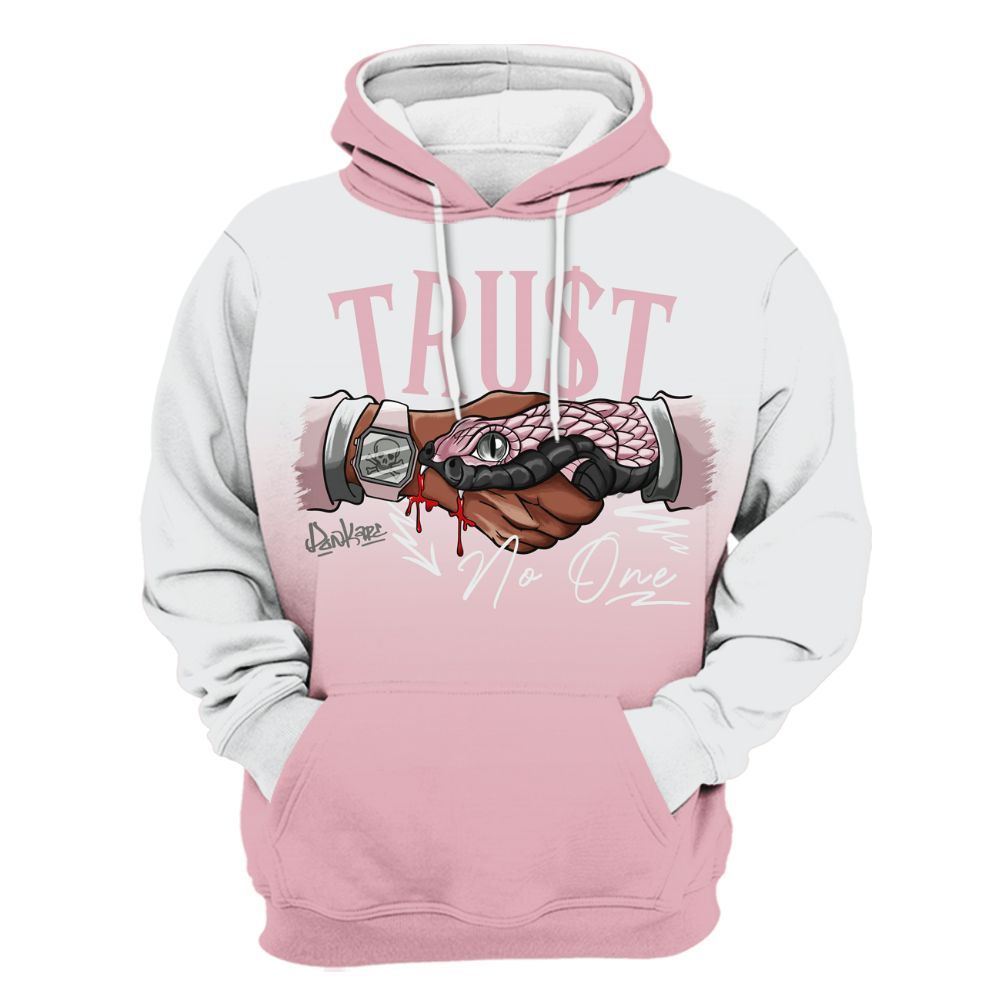 Hoodie To Match Air Max DN Pink Foam - Snake Trust No One Drip All Over Print