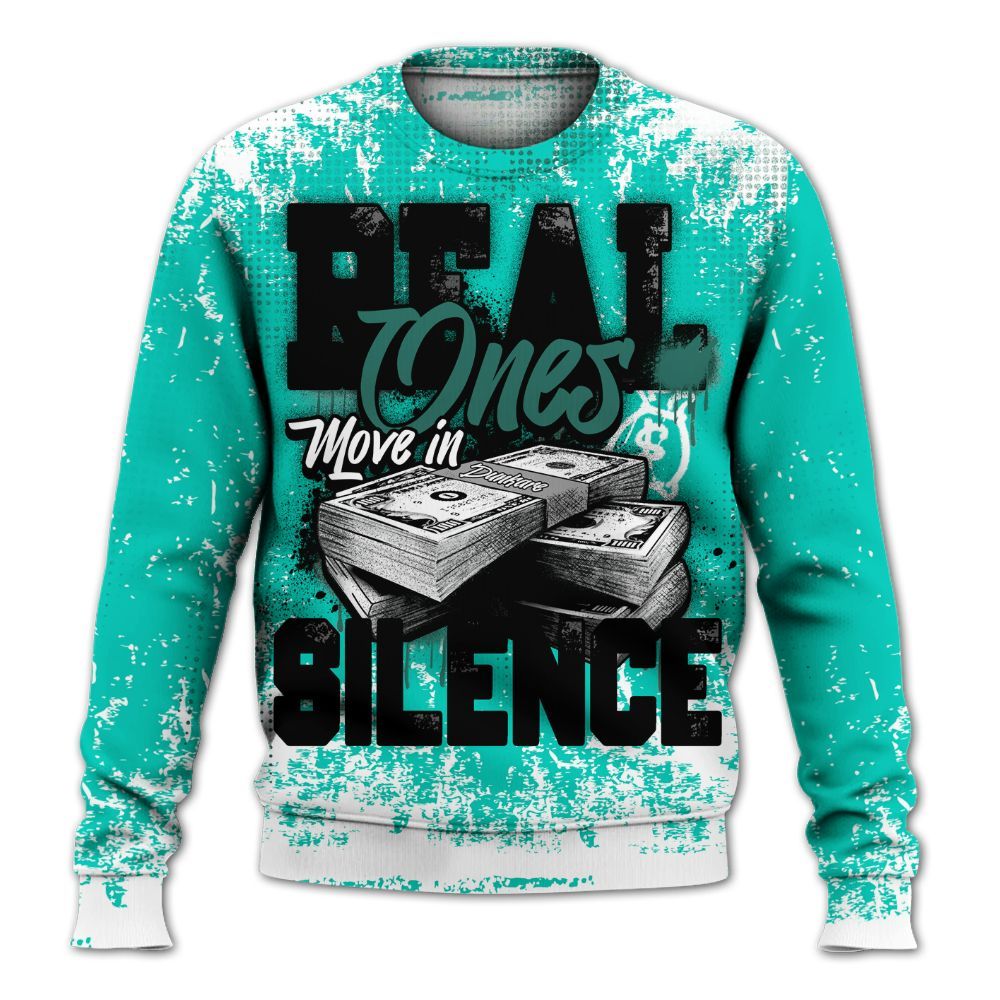 Sweatshirt To Match Air Max 95 Dark Tiffany - Move In Silence Money Street Retro All Over Print