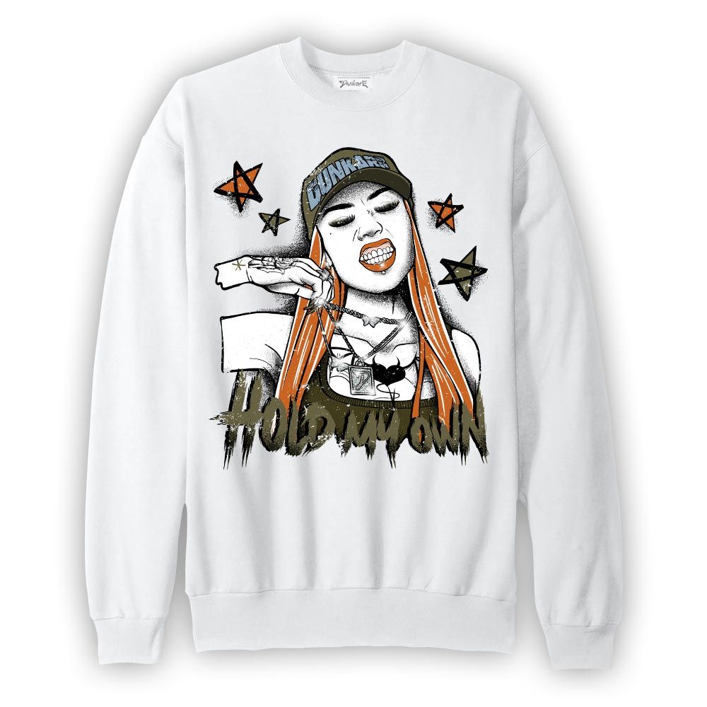 Sweatshirt To match Olive 5s Sweatshirt - Hold My-O Unique Graphic