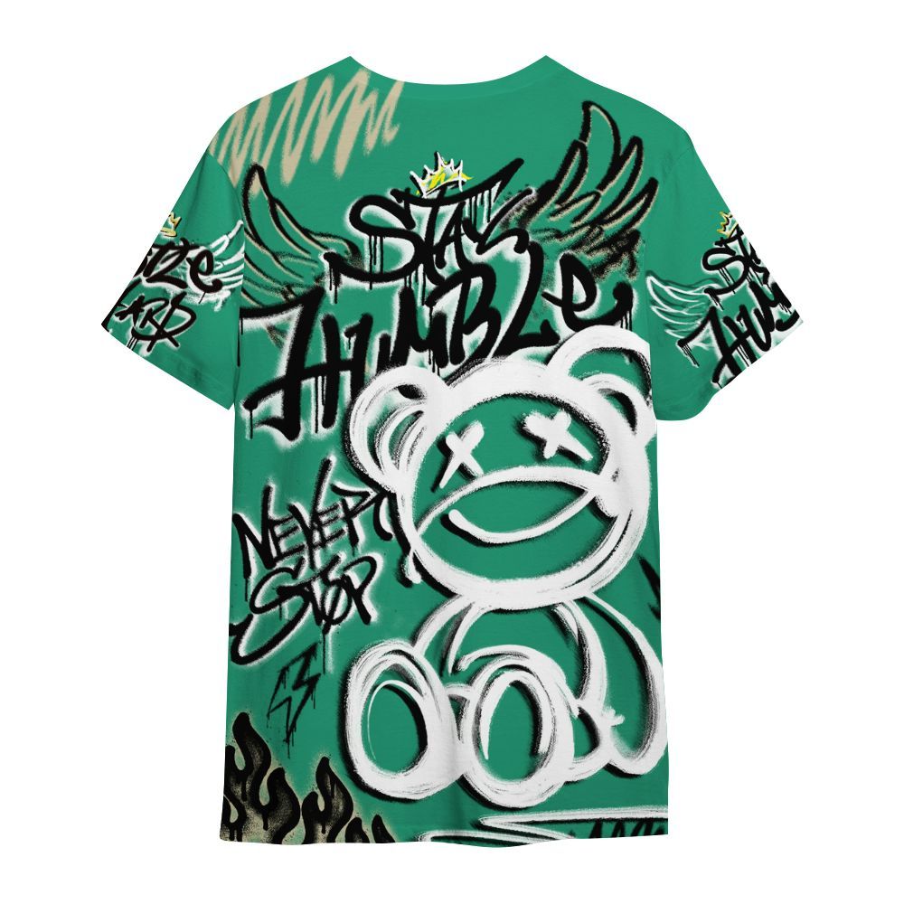 Shirt To Match Pine Green 4s - Humble Drip Streetwear Graffity All Over Print