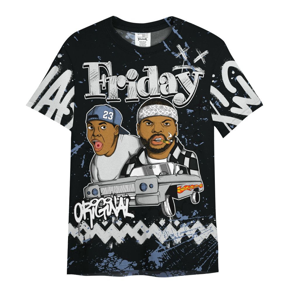 Shirt To Match Mid Space Jam 1s - Friday Sneaker Crayon All Over Print