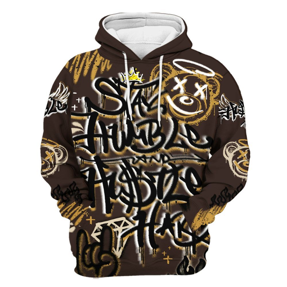 Hoodie To Match 2025 Retro Earth 5s - Humble Drip Streetwear Graffity All Over Print