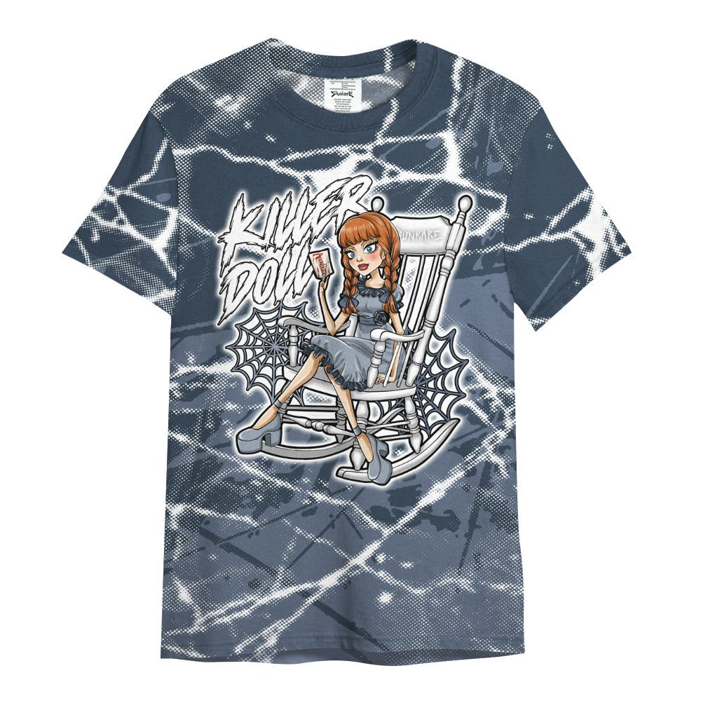 Shirt To Match Low Diffused Blue 11s - Killer Doll-A Halloween Profound All Over Print
