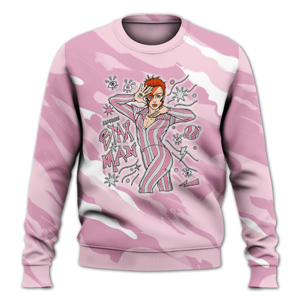 Sweatshirt To Match Orchid 4s - Starmans Graphics Colored All Over Print