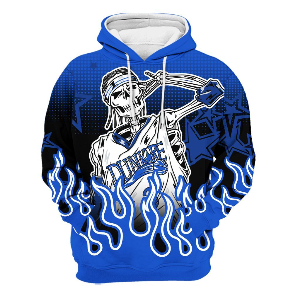 Hoodie To Match Air Foamposite One Royal - Allen Answer Unique Fire Custom Name All Over Print