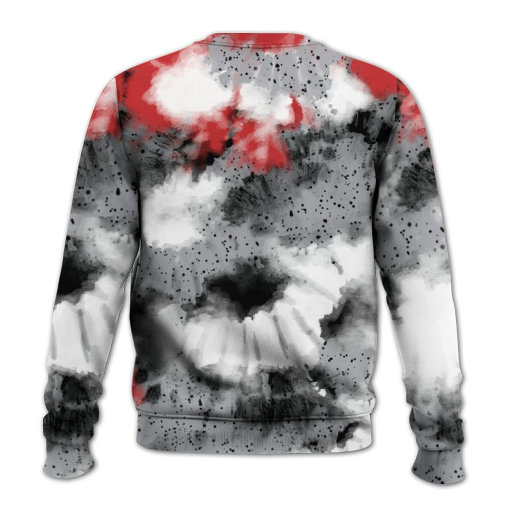 Sweatshirt To Match White Cement 4s - Tie Dye FK Around Find Out All Over Print