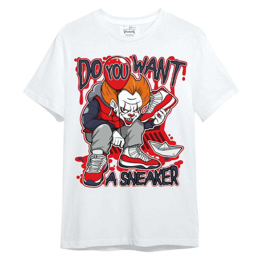 Shirt To Match Low OG Howard University 1s - Clown Scary Sneakers Halloween Graphic Unisex Shirt