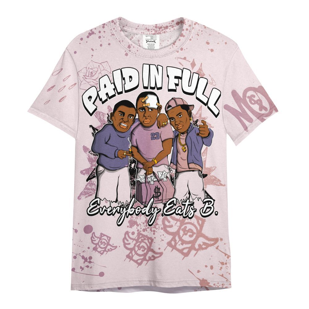 Shirt To Match Book Sunrise 1s - Everybody Paid In Full Crayon All Over Print