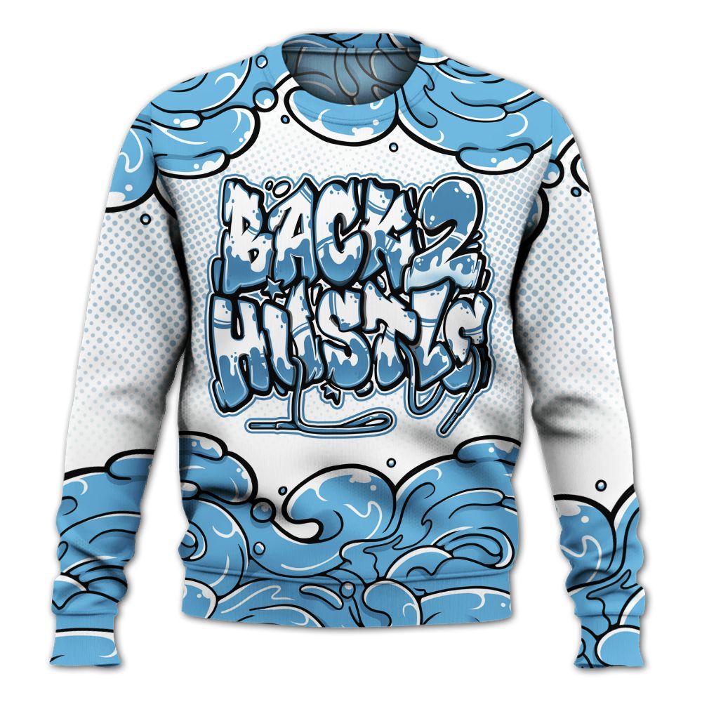 Sweatshirt To Match Melo 12s - Back 2 Hustles Typo All Over Print