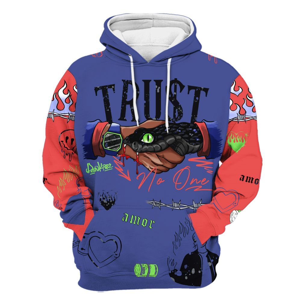 Hoodie To Match KD 4 Nerf - Snake Trust No One All Over Print