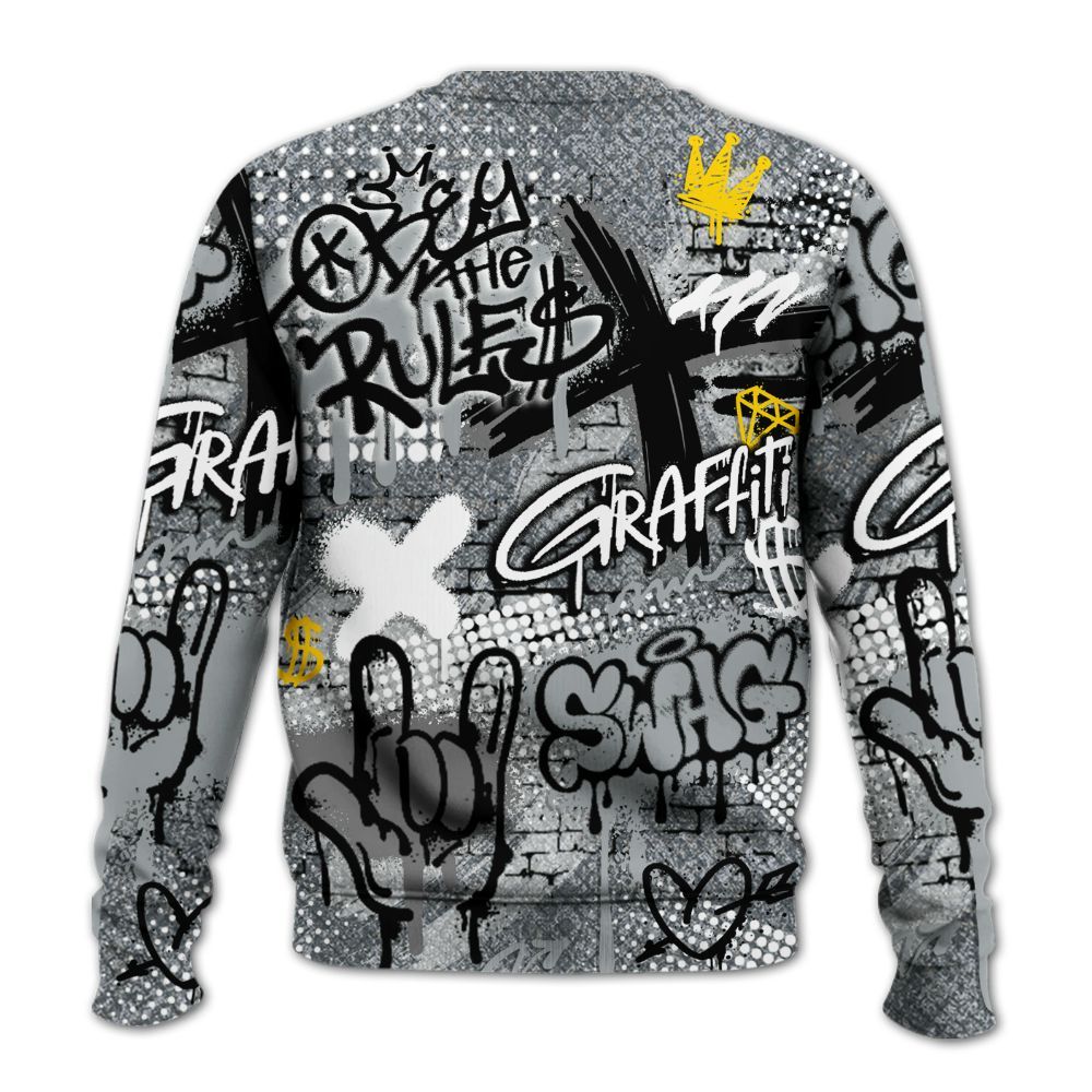 Sweatshirt To Match Low CNY Year Of The Snake 11s - True It Real Graffiti Streetwear All Over Print