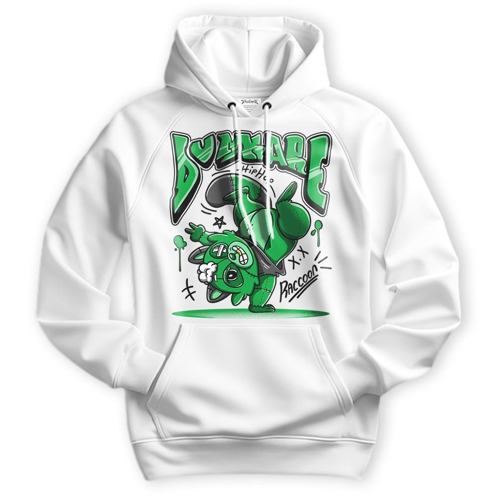 Sweatshirt To Match Lucky Green 5s Hoodie - Freestyle Hip Hop Raccoon Hoodie Unisex 1505 DNY