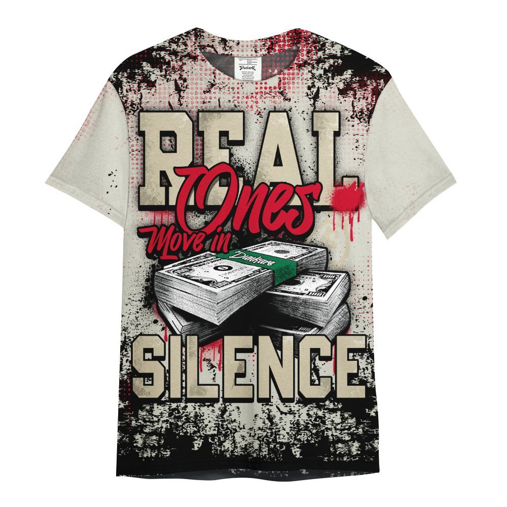 Shirt To Match El Grito 5s - Move In Silence Money Street Retro All Over Print