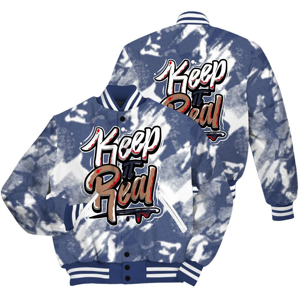 Varsity Jacket To Match Midnight Navy 13s Shirt - Keeping It Reals Shirt Unisex Oufit All Over Print