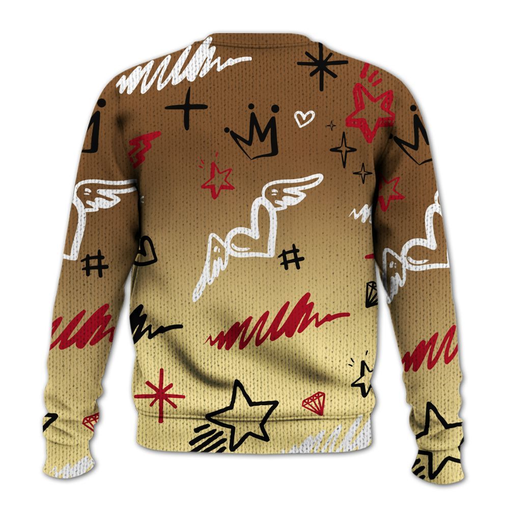 Knitted Sweater To Match Air Max 90 Escape - Rise Shine Hustle Grind