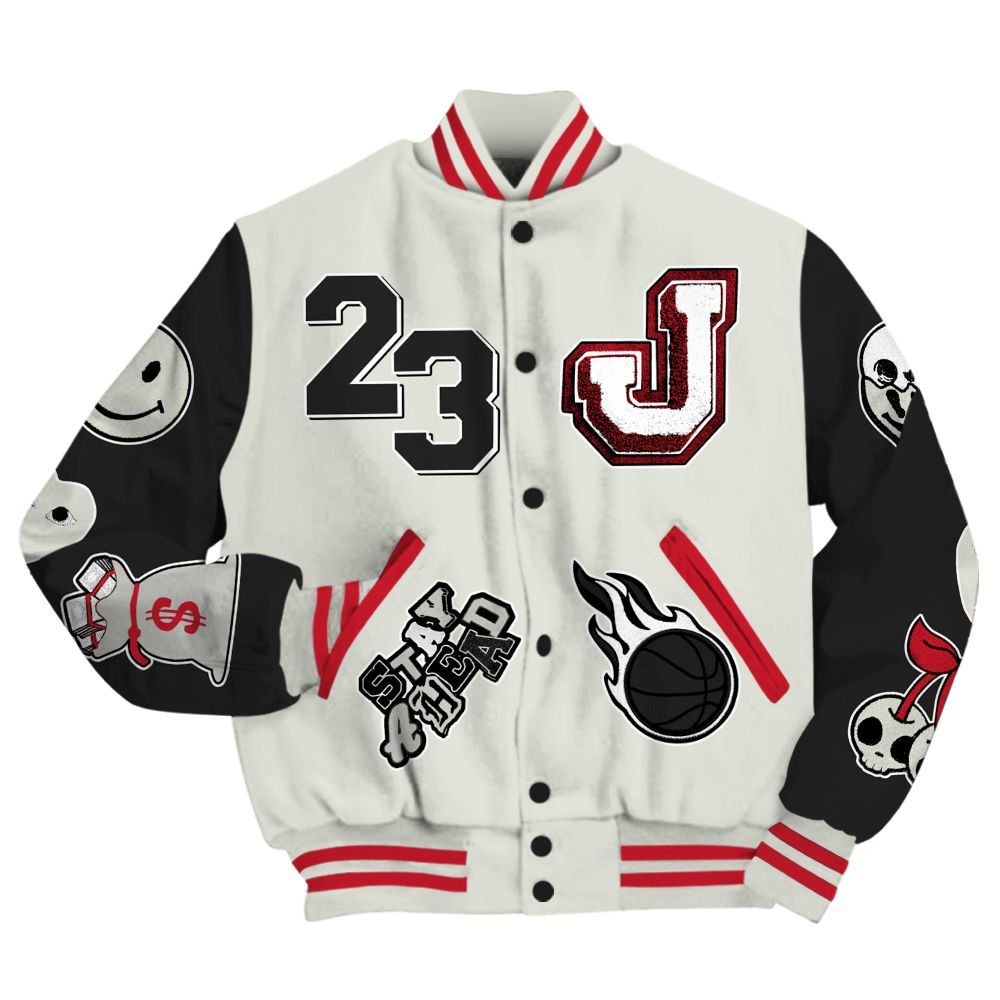Varsity Jacket To Match Flight Club 4s - Hustles Money Number 23 All Over Print