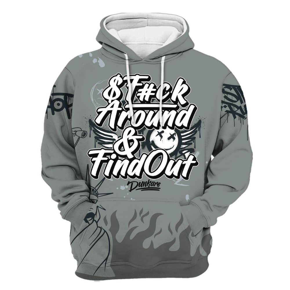 Hoodie To Match Retro Georgetown 6s - Graphic Fck Around Find Out All Over Print