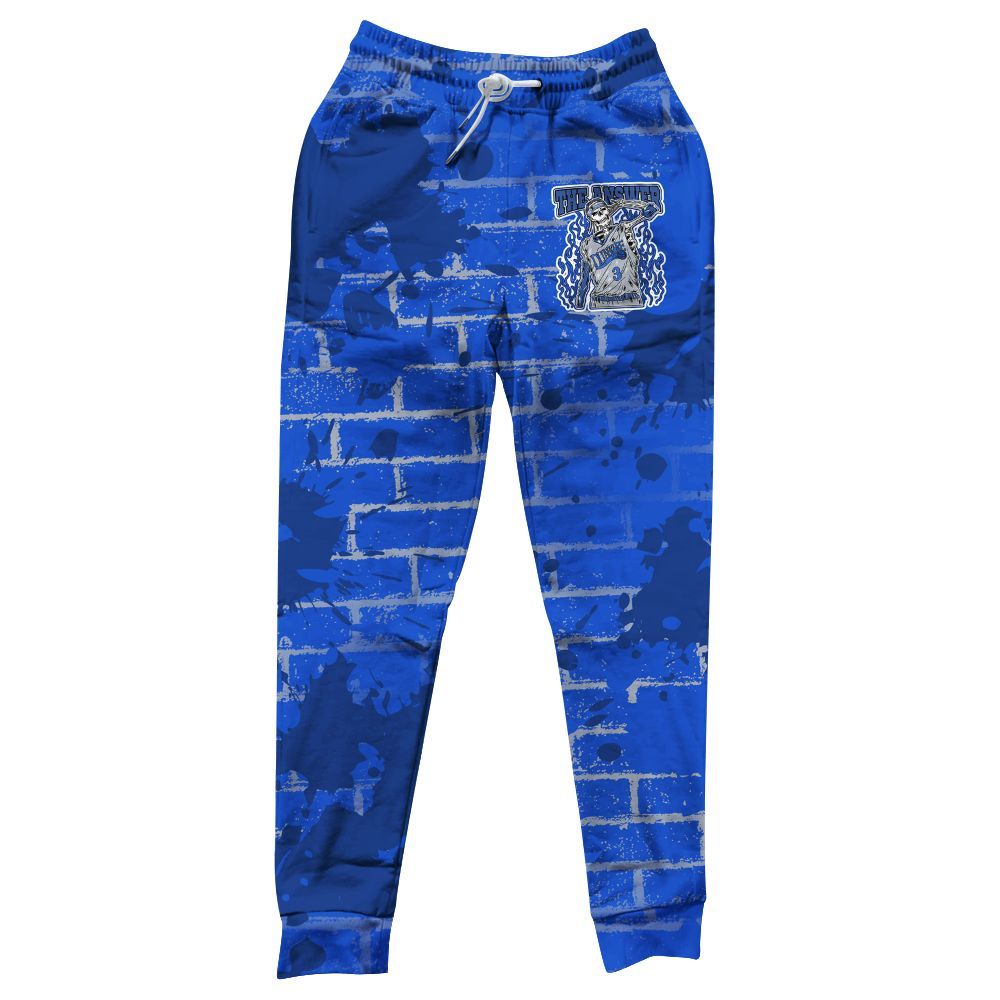 Sweatpant To Match Air Foamposite One Royal - Allen Answer Skeleton Brick All Over Print