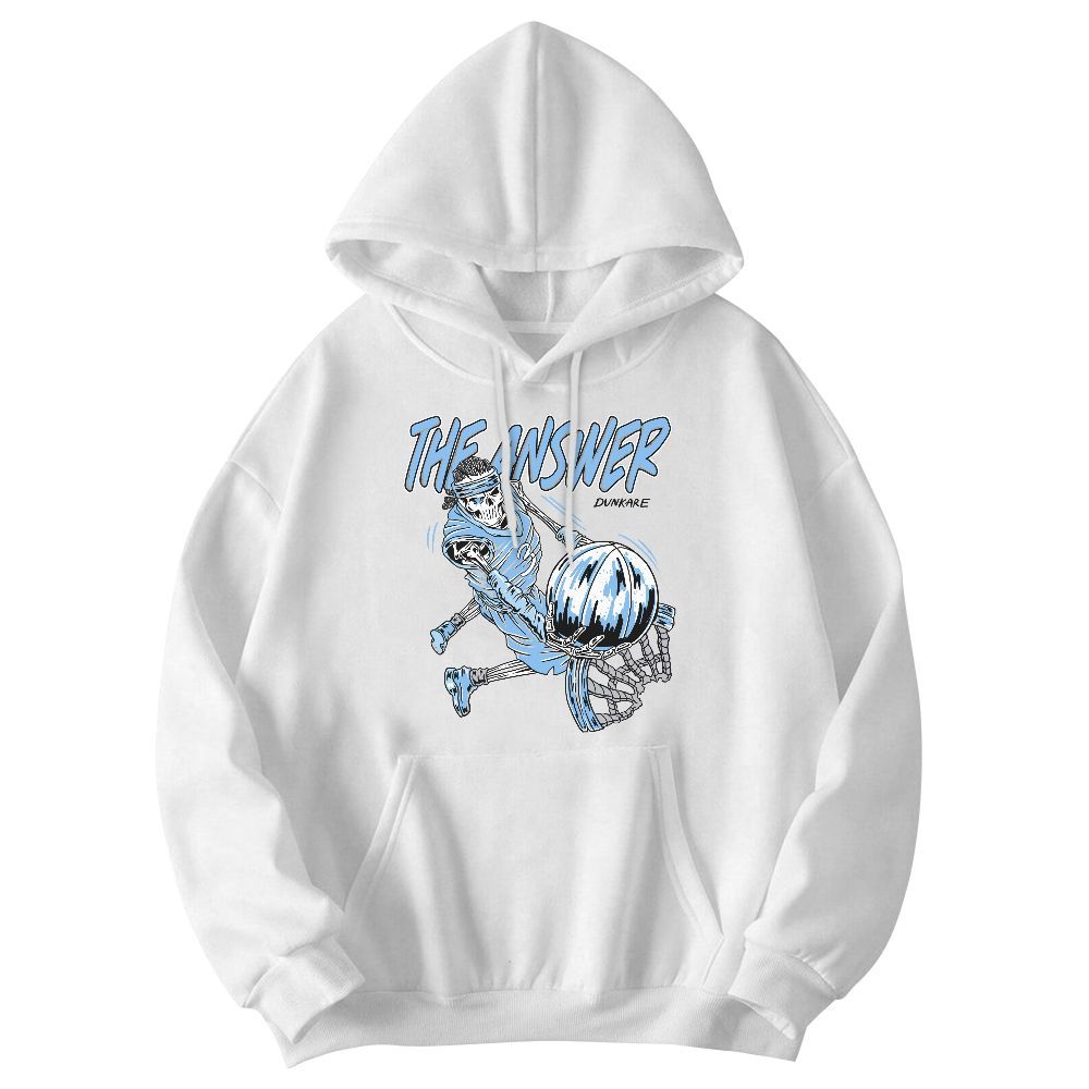 Sweatshirt To Match University Blue 5s - The Answer Skeleton Graphic