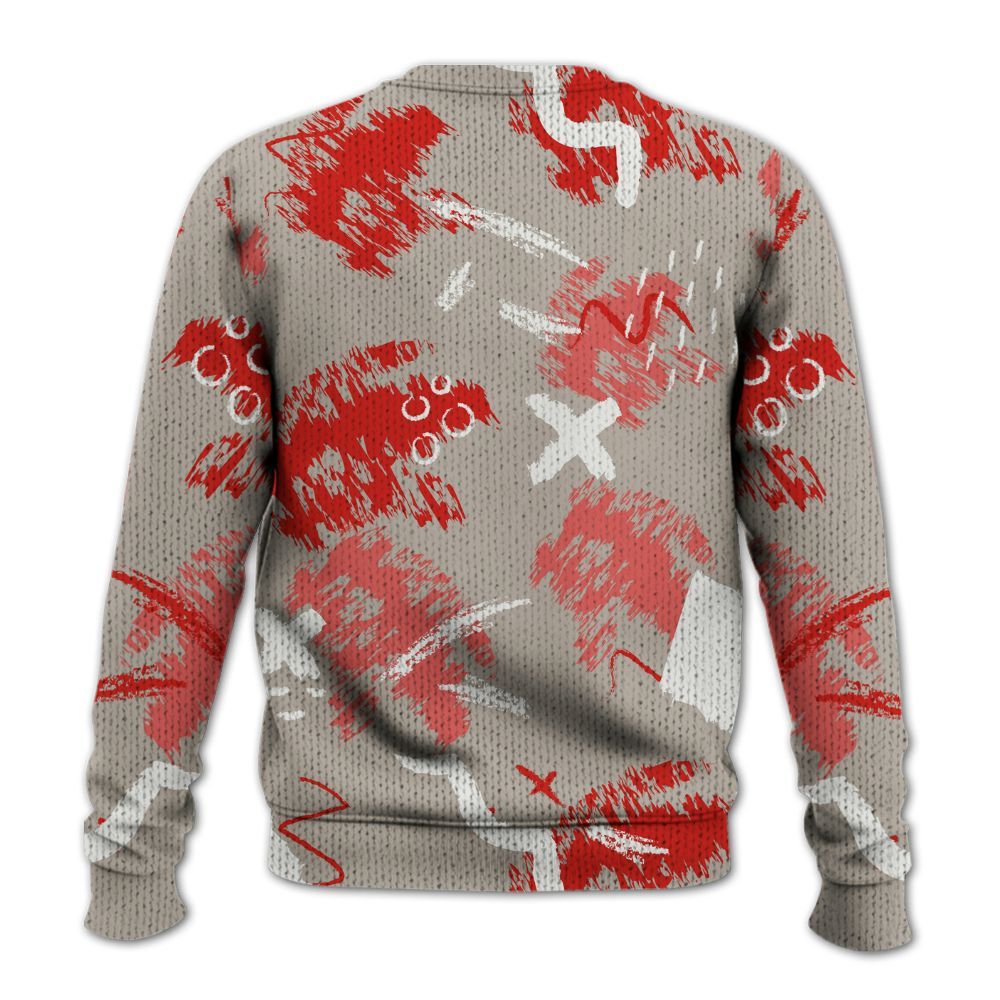 Knitted Sweater To Match Low OG Phantom 1s - Hustle Grind Pray Retro