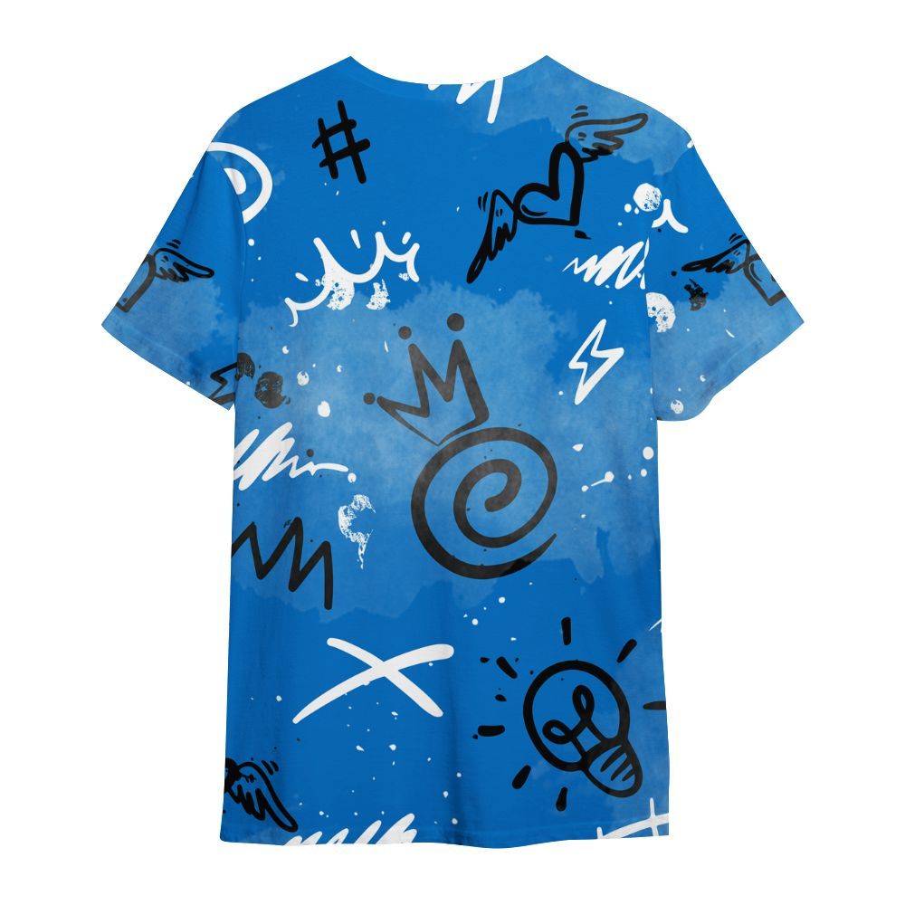 Shirt To Match Blueberry 12s - Drip Been Di2ferent All Over Print