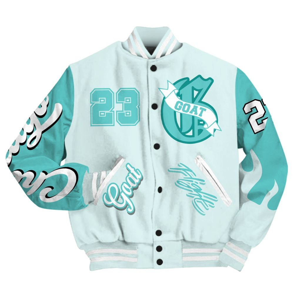 Varsity Jacket To Match KD 4 Easter Mint Candy - The G.O.A.T Streetwear All Over Print