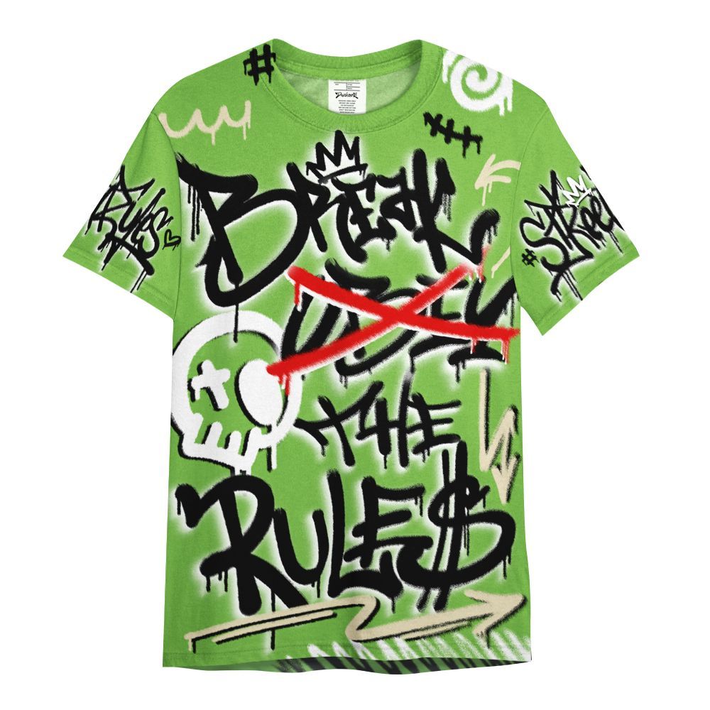 Shirt To Match Air Max Waffle SP Action Green - Break Rules Streetwear All Over Print