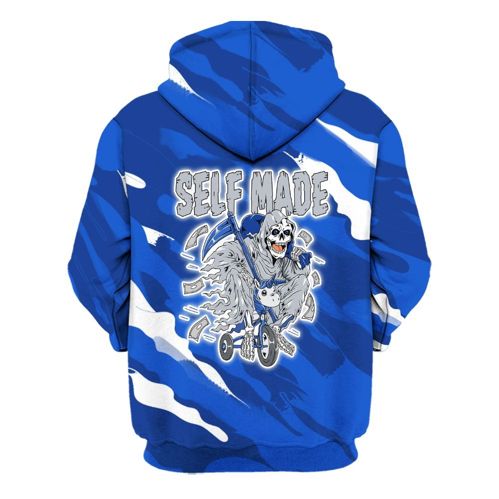 Hoodie To Match Air Foamposite One Royal - Self Make Skeleton Colored All Over Print