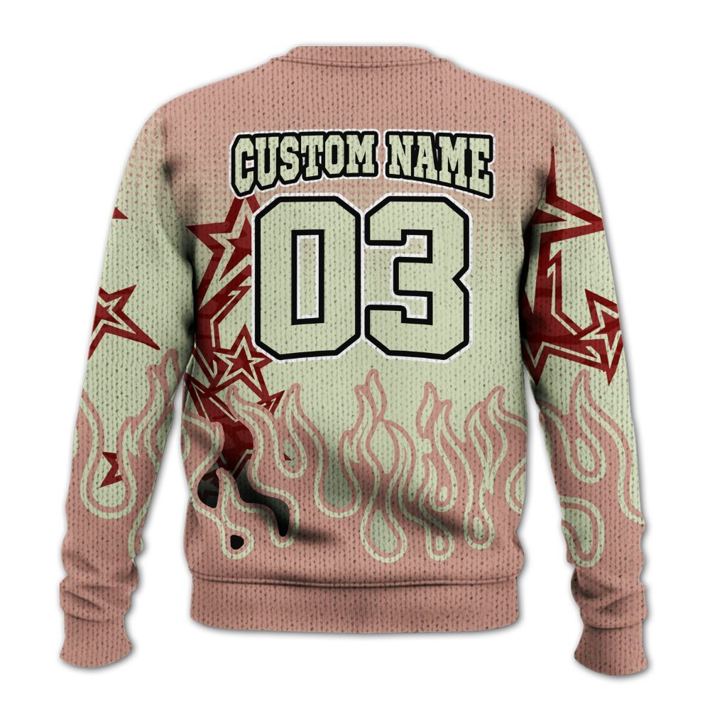Knitted Sweater To Match Valentines Day 3s - Allen Answer Unique Fire Custom Name
