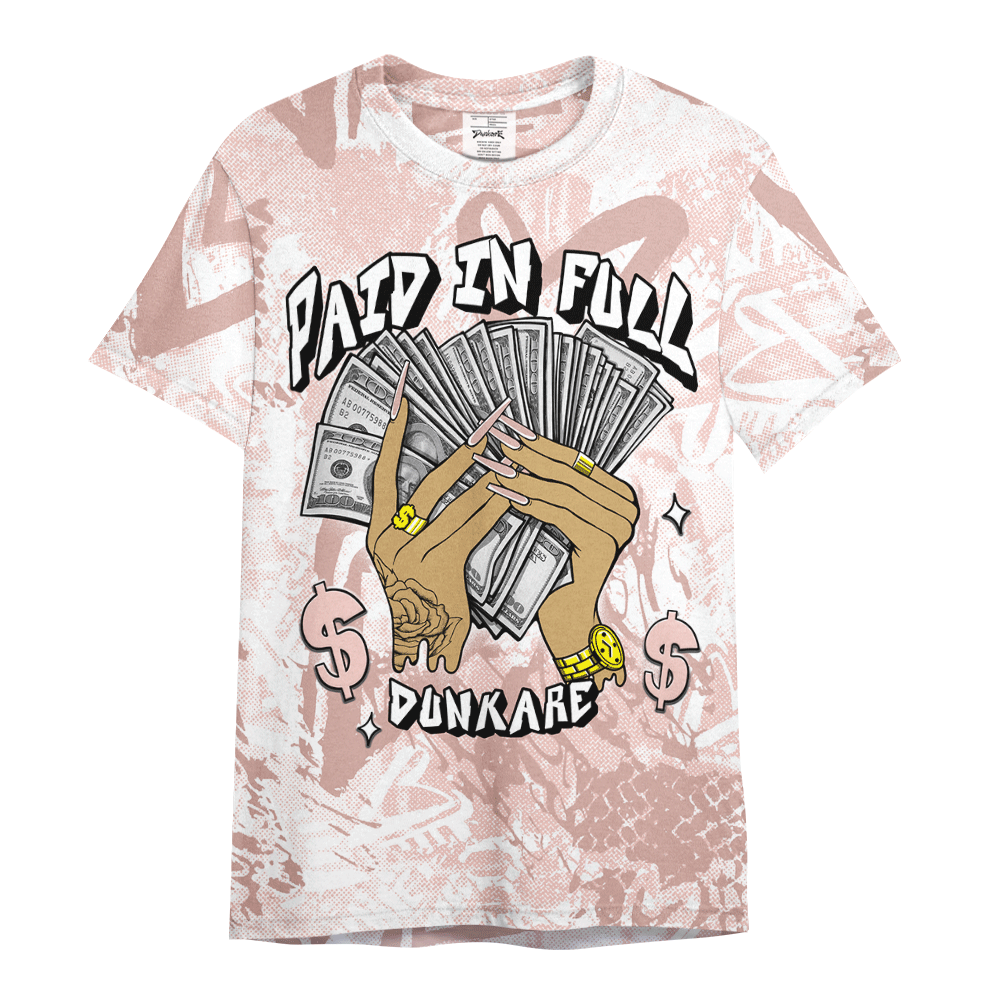 Shirt To Match Low Legend Pink 11s - Paid In Full Unique Heart Grunge Shirt Unisex