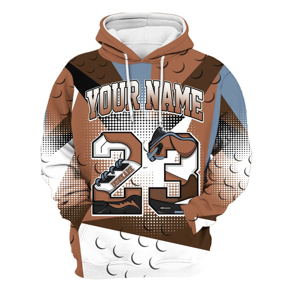 Hoodie To Match Air Foamposite Metallic Copper - Poly Custom Name Number 23 5s All Over Print