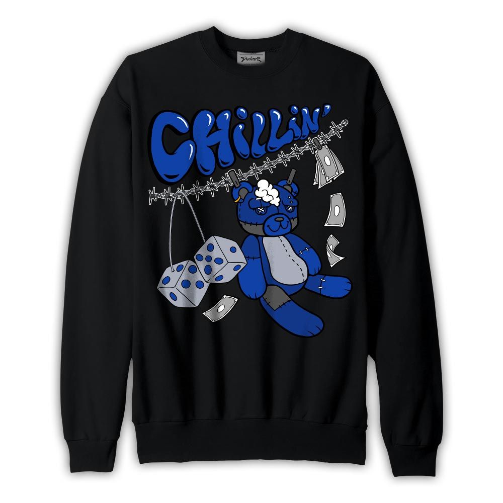 Sweatshirt To match Air Foamposite One Royal Sweatshirt - Chillin Hugz Graphic