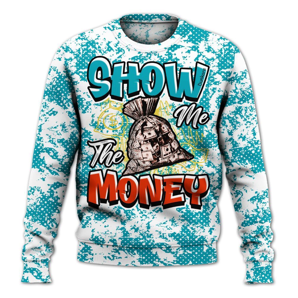 Sweatshirt To Match Dunk Low KD 17 N7 - Show Me The Money Retro All Over Print