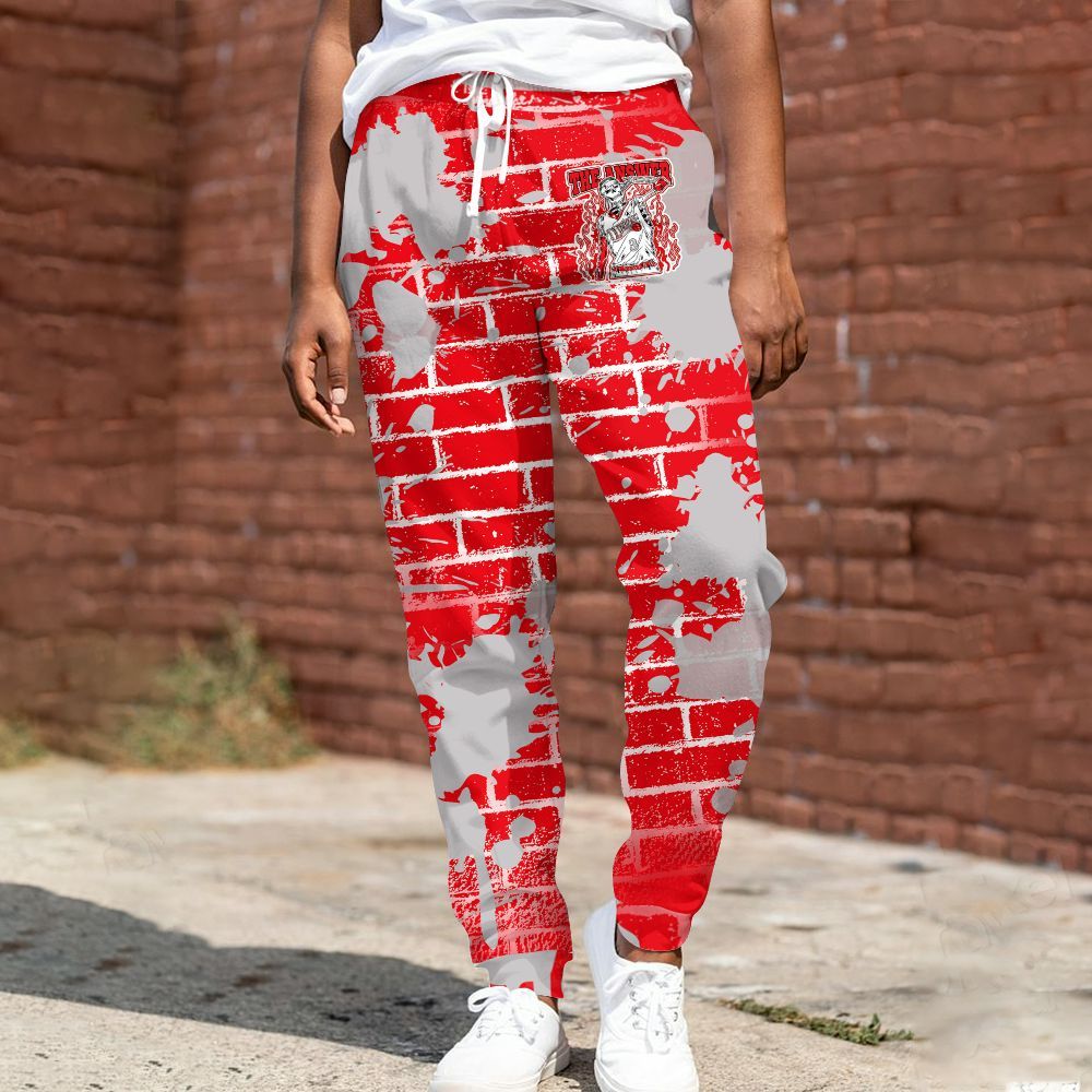 Sweatpant To Match Air Max 1 Low Poly - Allen Answer Skeleton Brick All Over Print