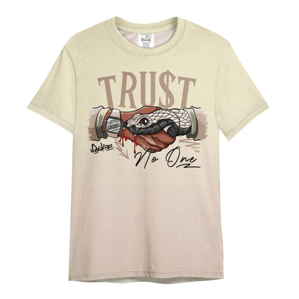 Shirt To Match A Ma Maniere X Fossil Stone 4s - Snake Trust No One Drip All Over Print