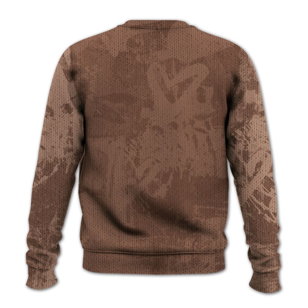 Knitted Sweater To Match KD 4 Christmas - Sneakerz Girlz Heart Grunge