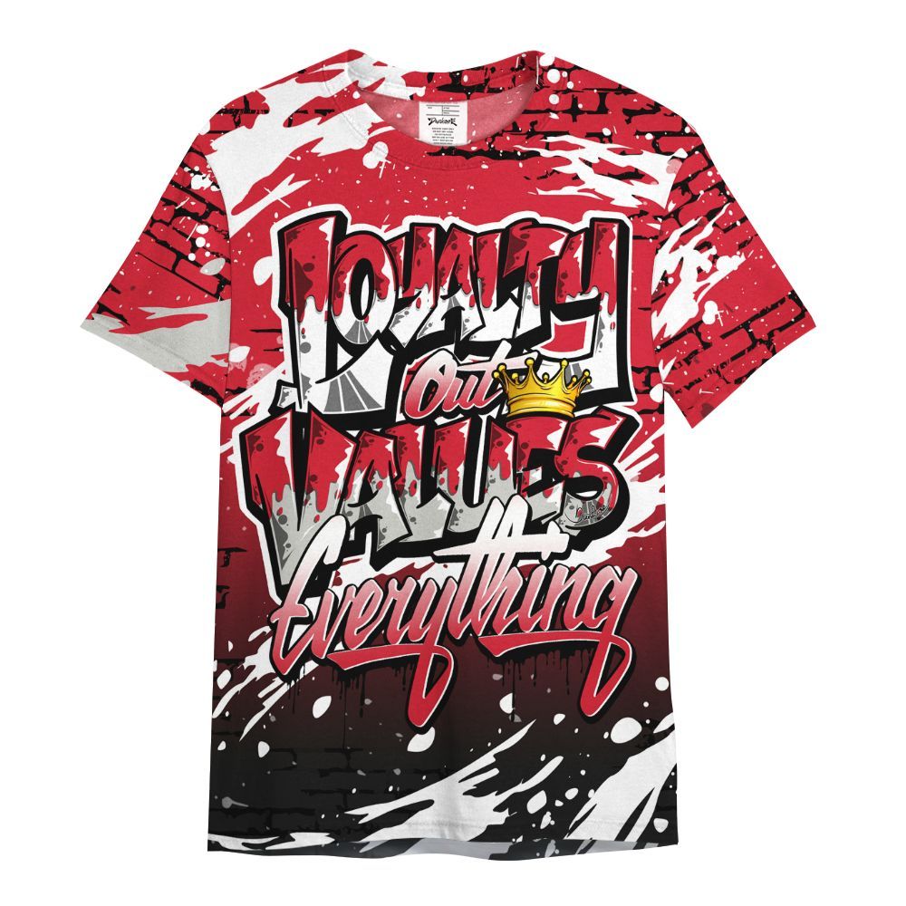 Shirt To Match Flight Club 4s - Values Of Loyalty Drip All Over Print