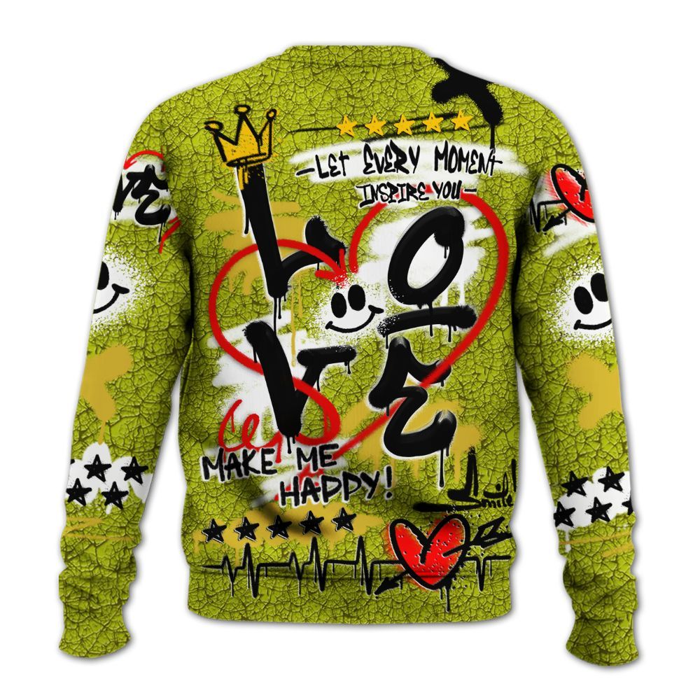 Sweatshirt To Match Dunk Low QS Halloween Skull - Happy Love Beats Graffiti Streetwear All Over Print