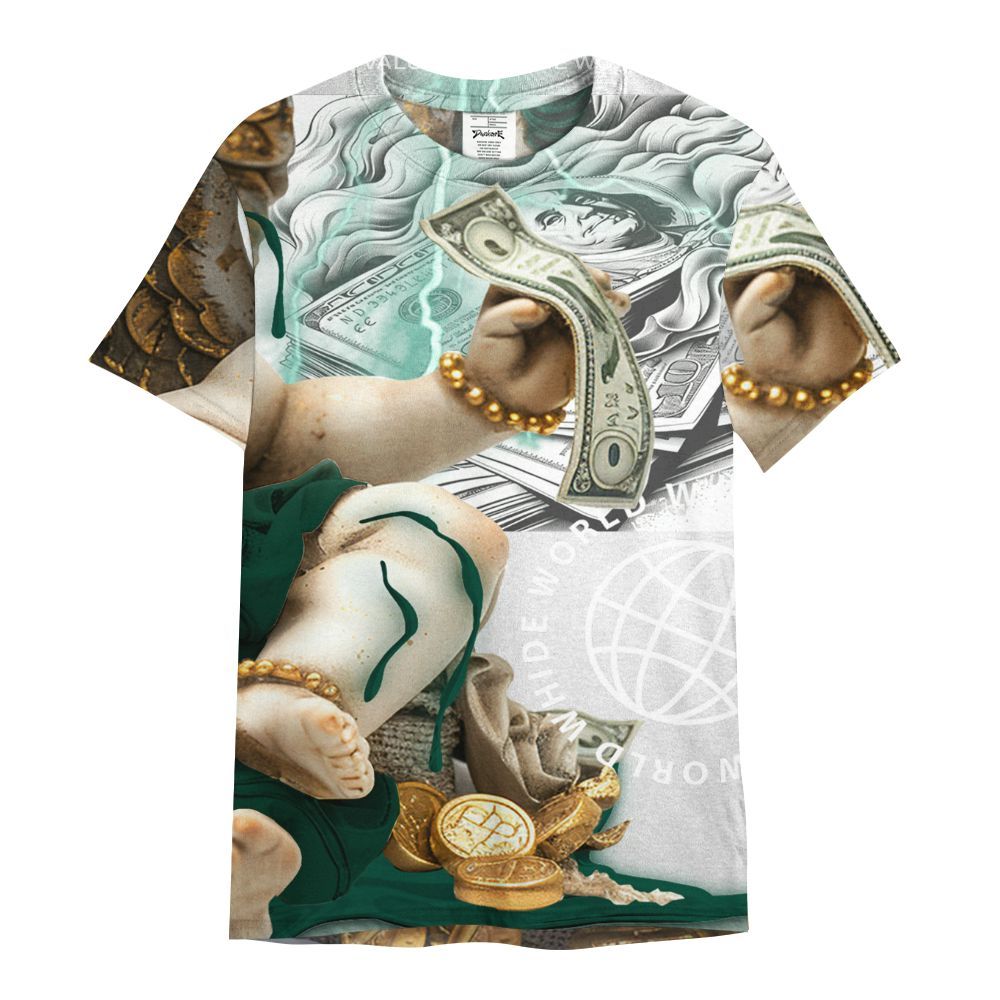 Shirt To Match Oxidized Green 4s - Money Talk Angel All Over Print