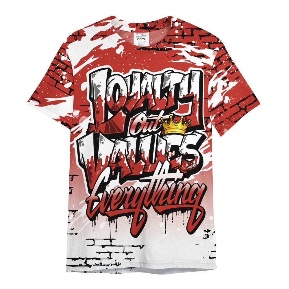 Shirt To Match Dunk Low St. Johns - Values Of Loyalty Drip All Over Print