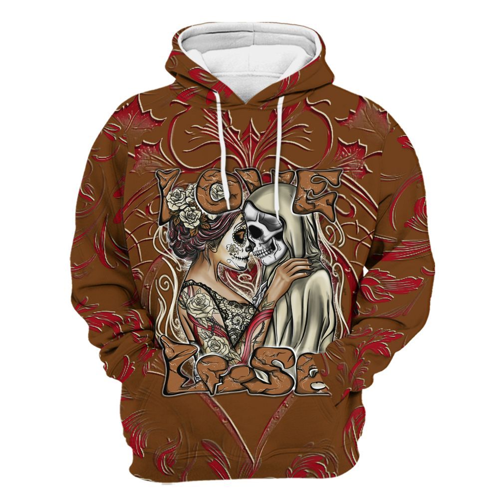 Hoodie To Match Archaeo Brown 5s - Loves Lose Gothic All Over Print
