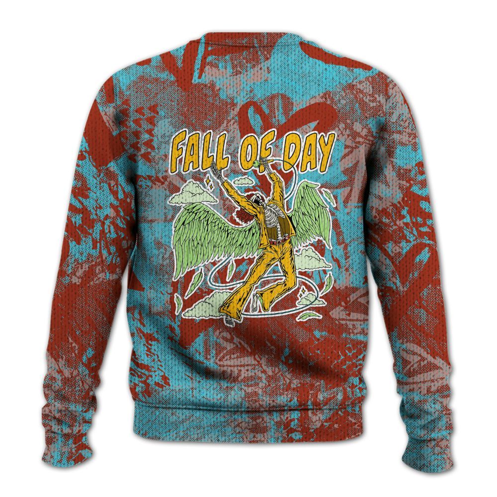 Knitted Sweater To Match SB Dunk Di'Orr Greenwood - Fall Of Days Skeleton Heart