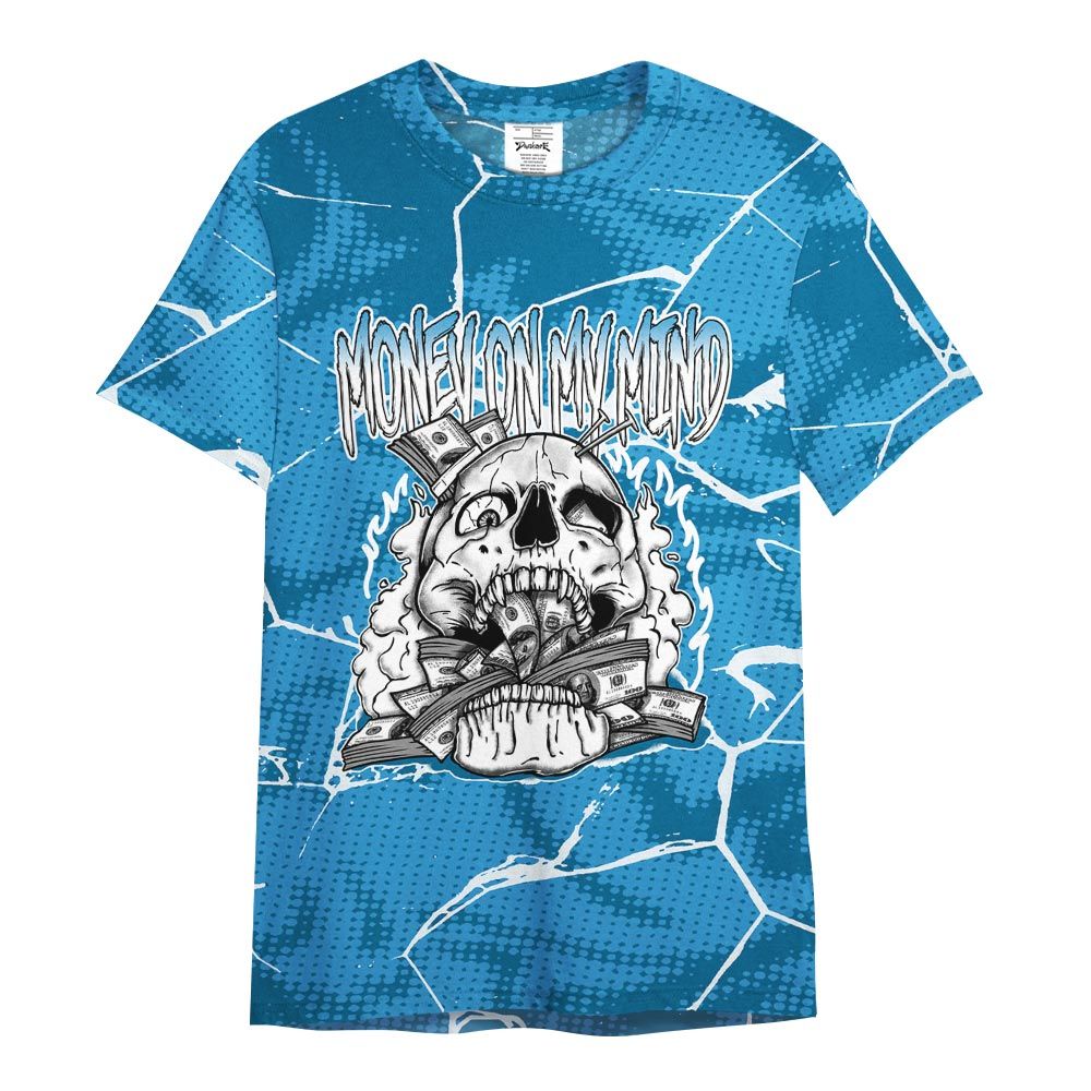 Shirt To Match Powder Blue 9s - MOMM Skeleton Crack Shirt Unisex
