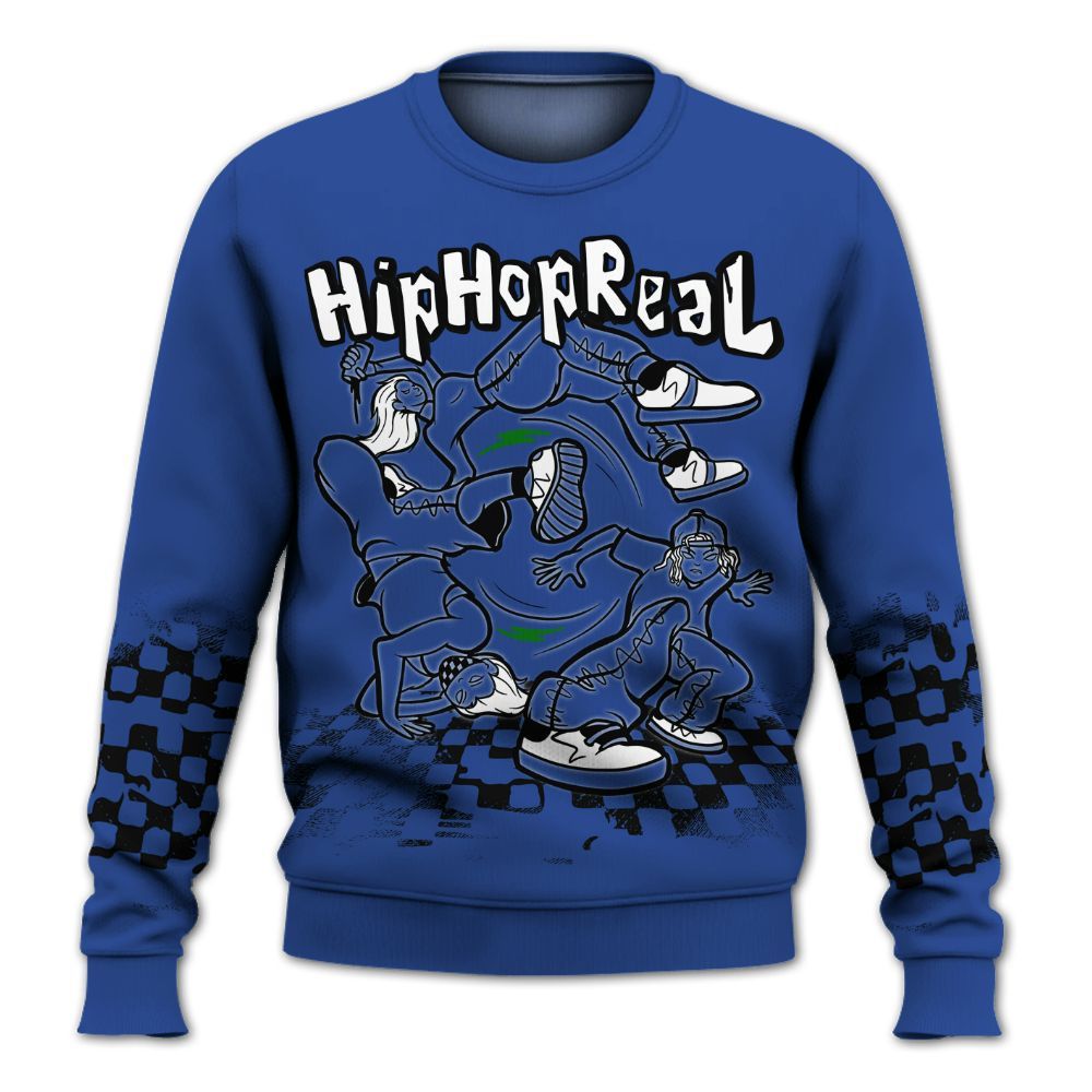 Sweatshirt To Match Retro Hyper Royal 13s - Feel Life Street Style All Over Print