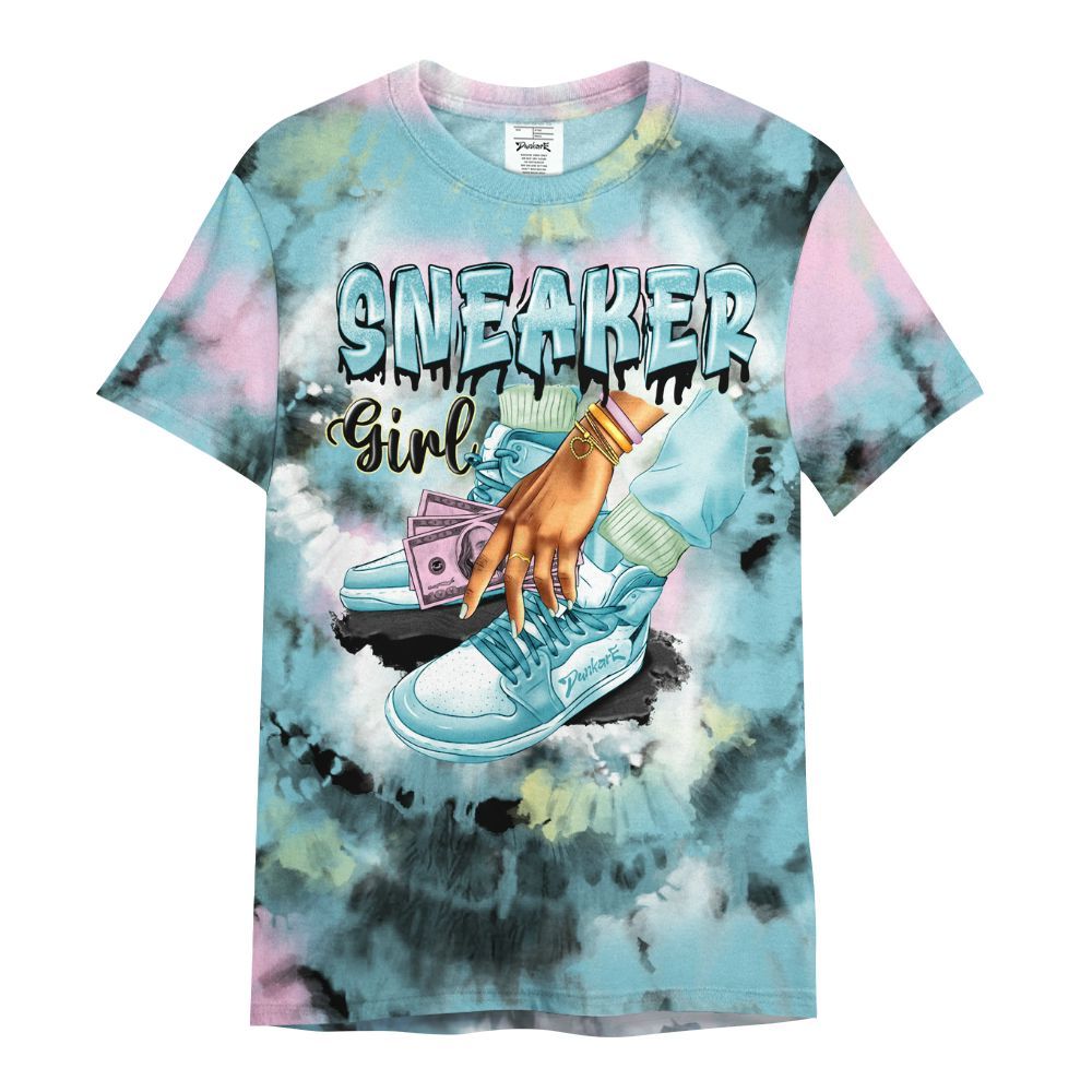 Shirt To Match SB Dunk Low Visty - SNEAKER Girl Money Drip Tie Dye All Over Print